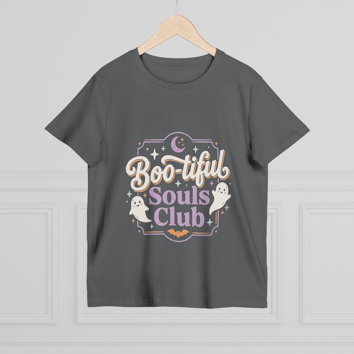 Boo-tiful Souls Club Tee — Women’s Halloween Ghost Graphic T-Shirt