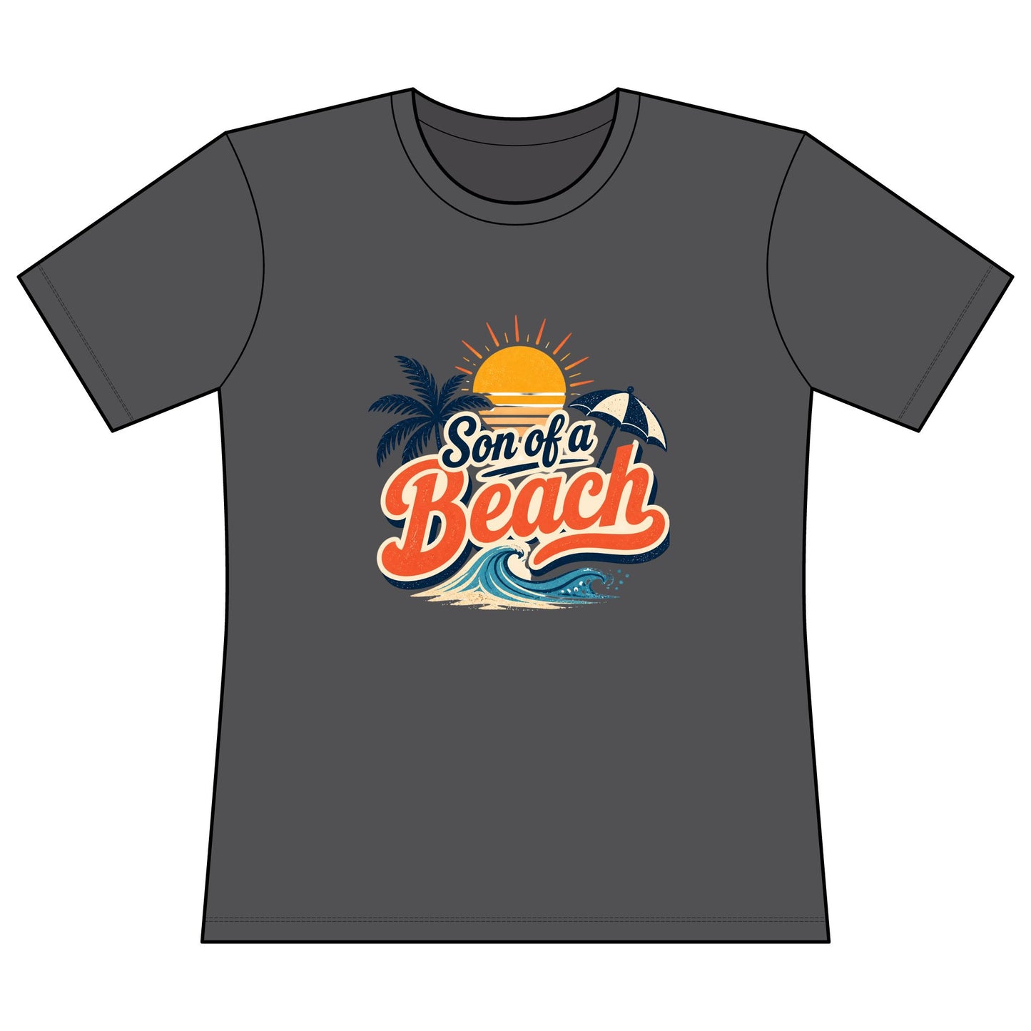 Son of a Beach Graphic Tee — Women's Beach Vacation Surf Shirt