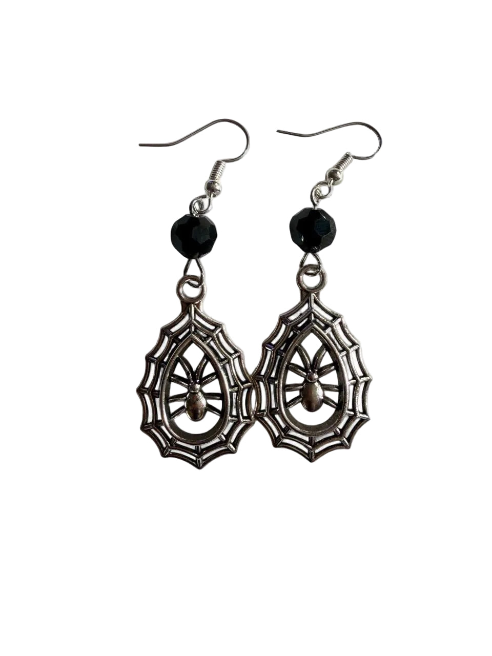 Spider Web Dangle Earrings