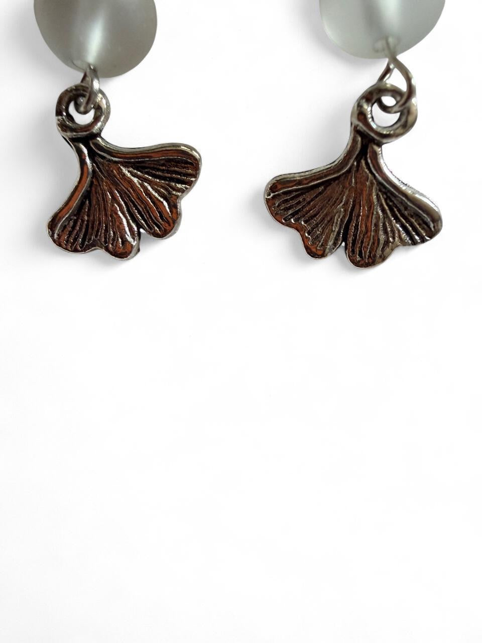 Handcrafted Turquoise Sea Turtle & Whale Tail Dangle Earrings