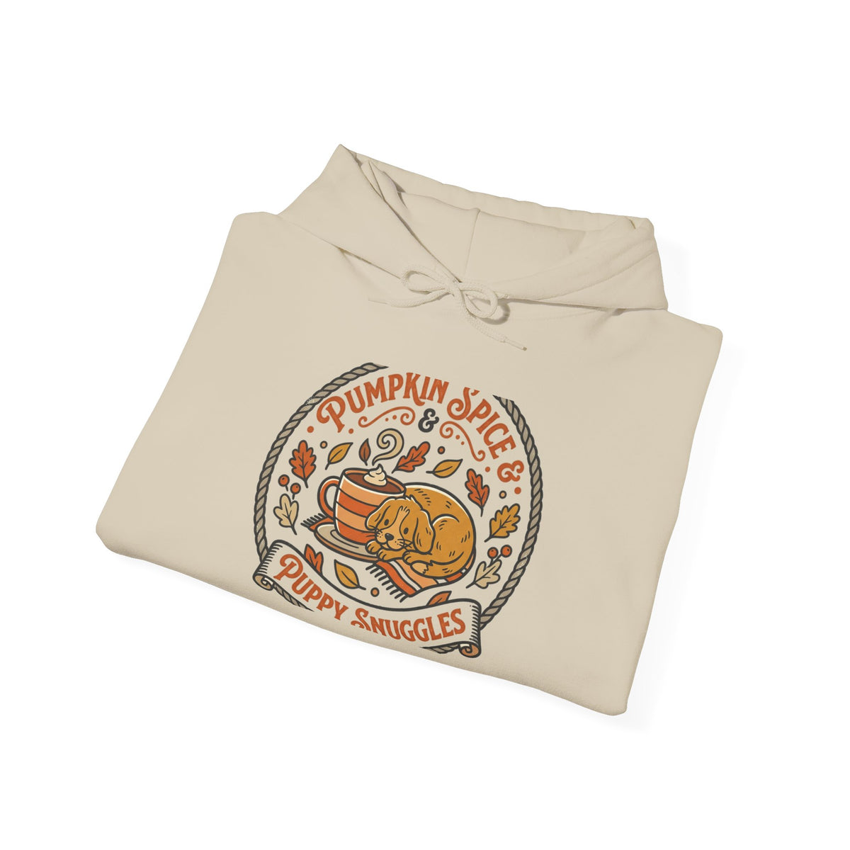Pumpkin Spice Puppy Snuggles Hoodie