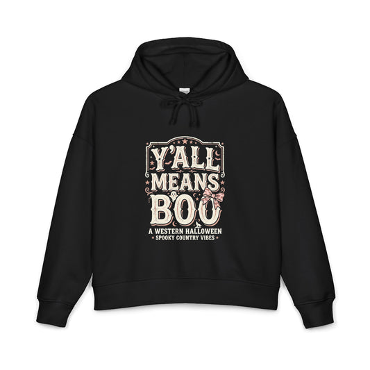 Halloween 'Y'all Means Boo' Women's Hoodie — Western Spooky Country Pullover