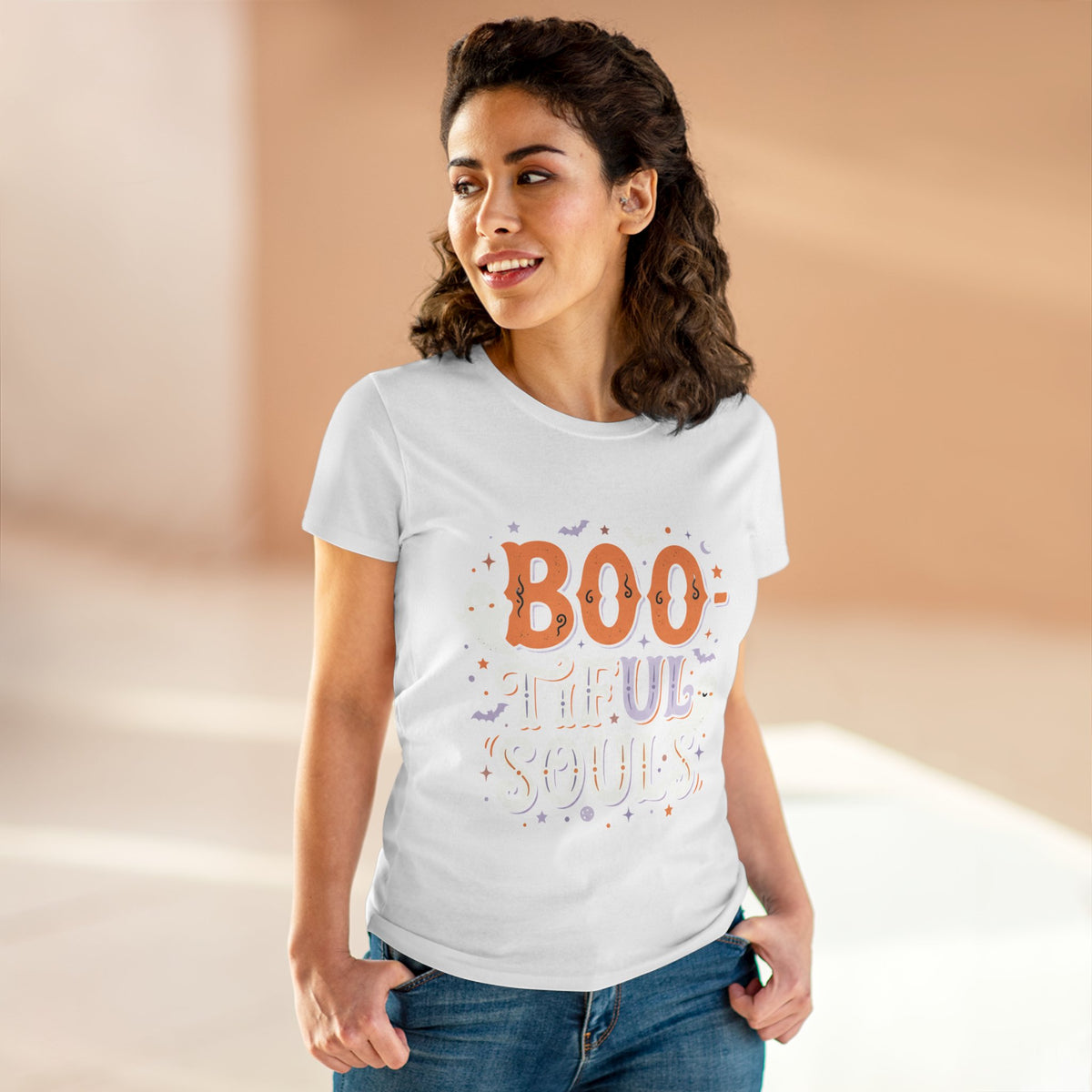 Boo-tiful Souls Tee | Halloween ghosts, bats, spooky lettering