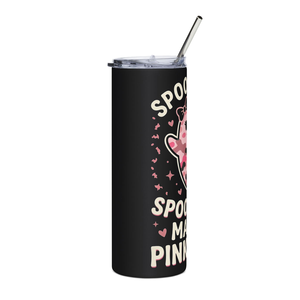 Spooky Boo Pink Camo 20oz Stainless Tumbler