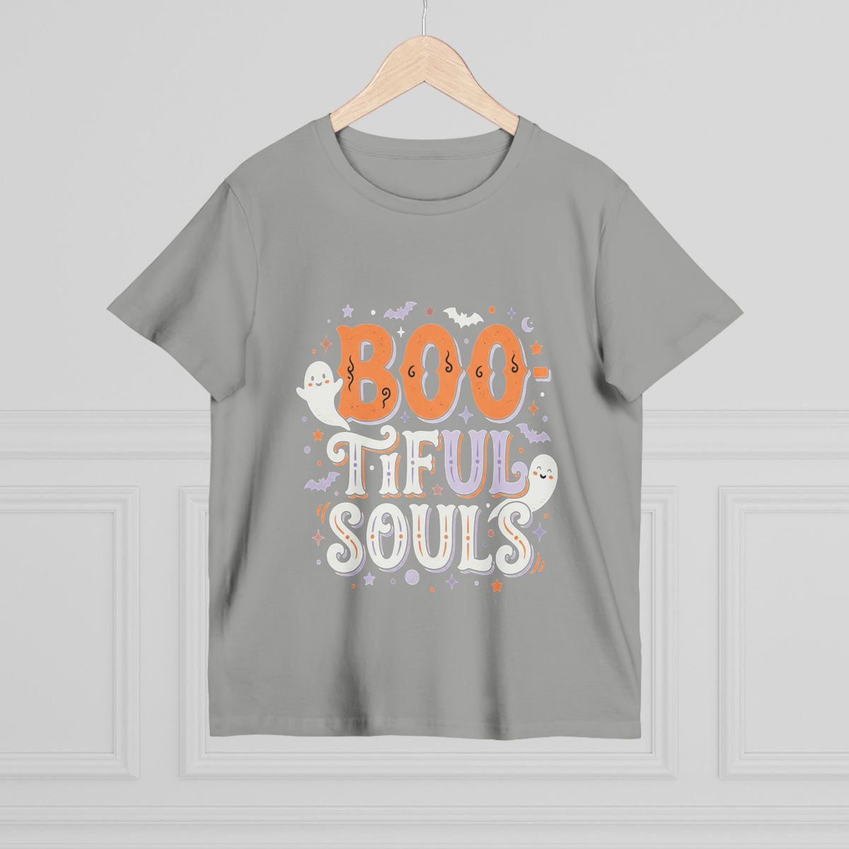 Boo-tiful Souls T-Shirt | Halloween ghost lettering, bats