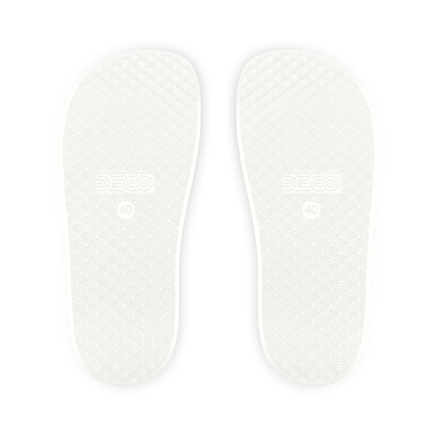 Surf Vibes Women's Slide Sandals — Removable Strap, Retro Surfboard Design