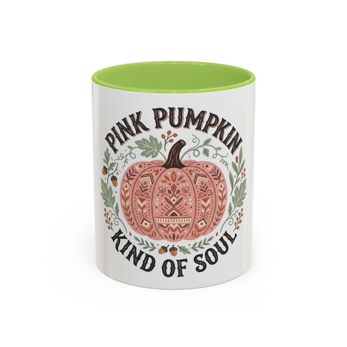Pink Pumpkin Coffee Mug — "Pink Pumpkin Kind of Soul" Accent Mug