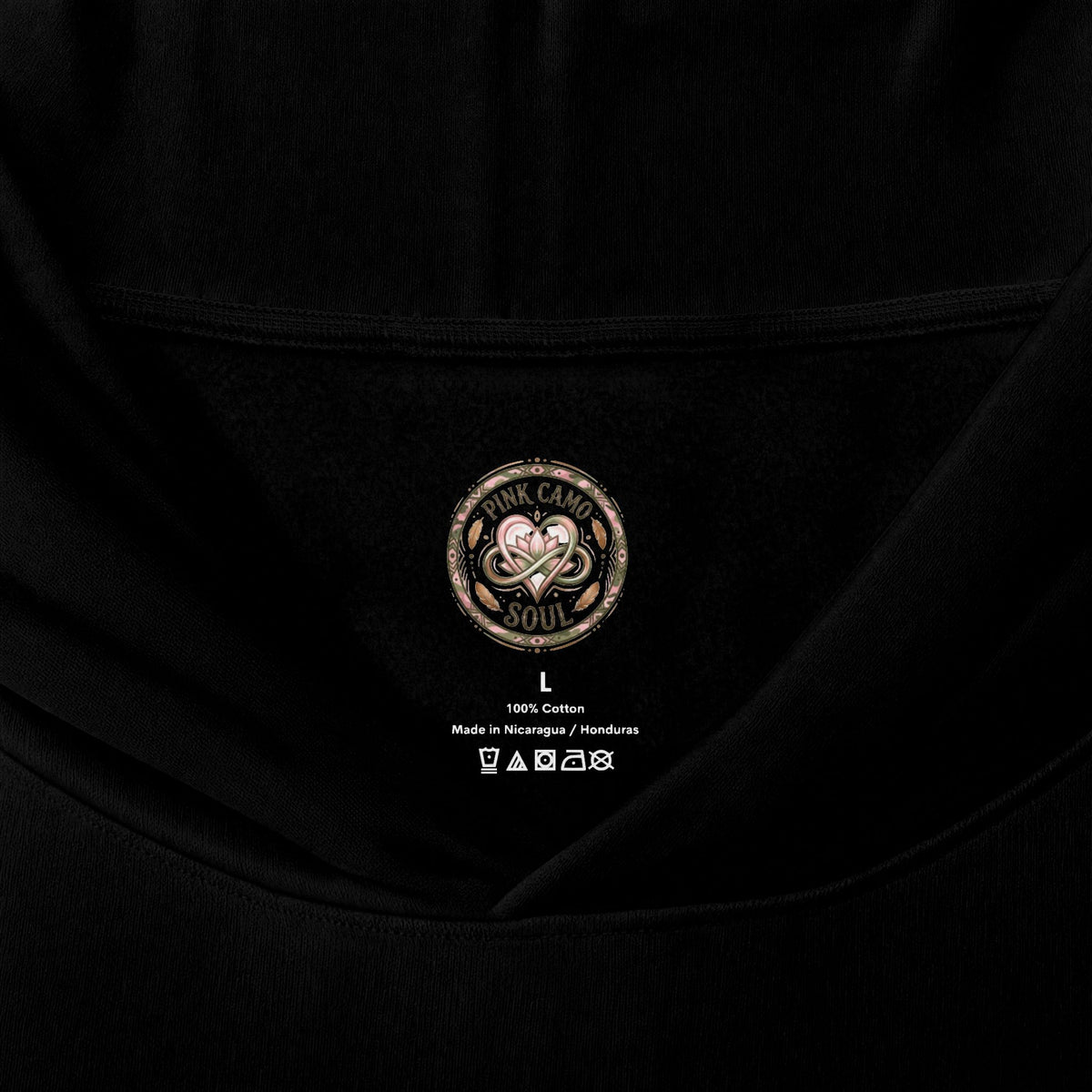 Hoodie Tee — "Boo-tiful Soul" Black Long-Sleeve Hooded Tee