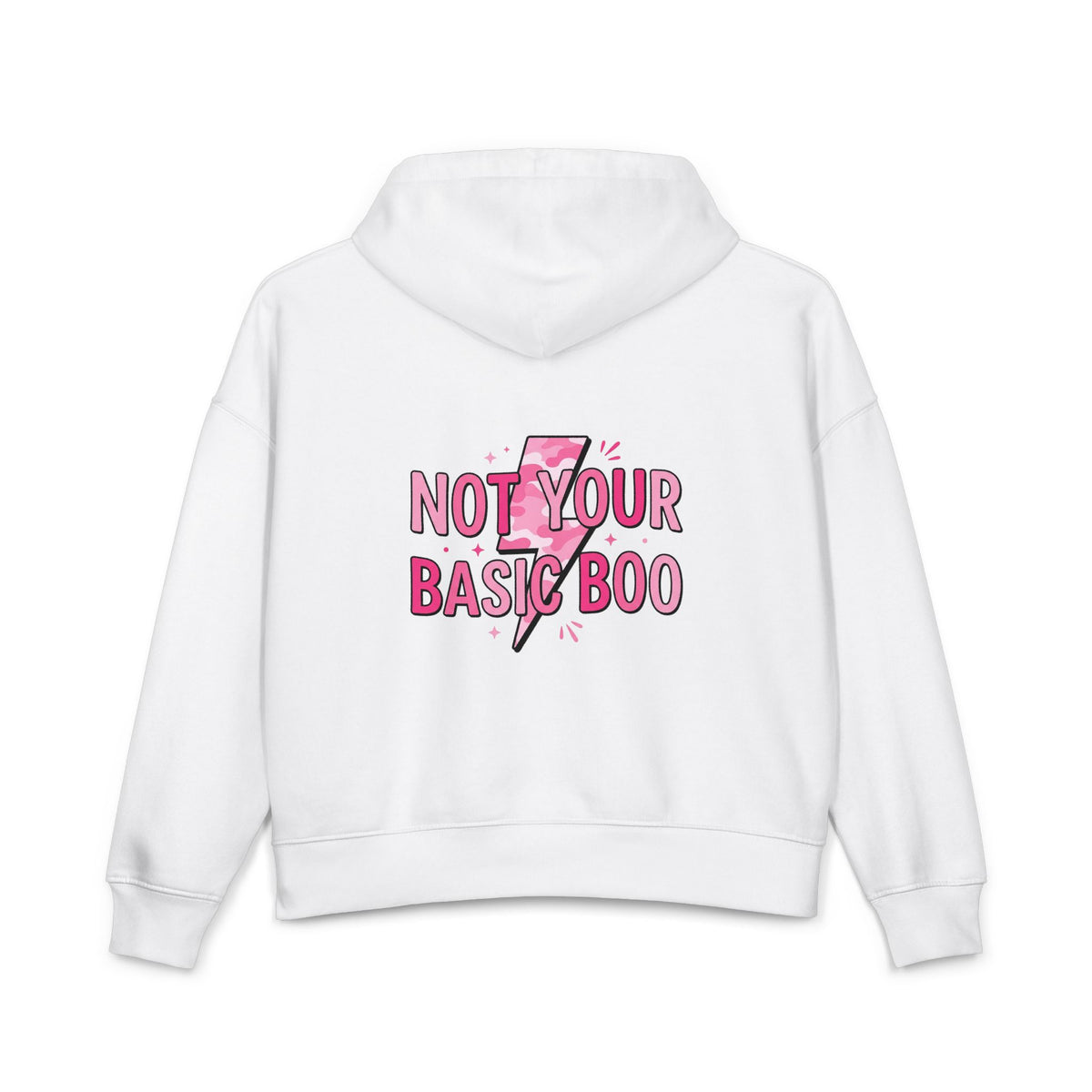 Not Your Basic Boo Hoodie — Women's Graphic Organic Cotton