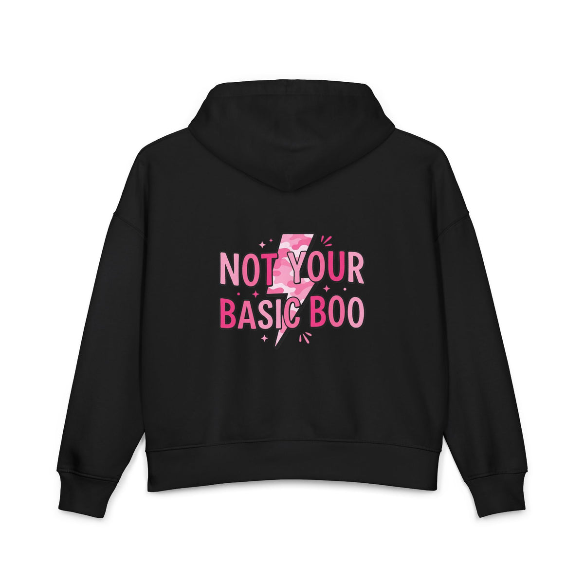 Not Your Basic Boo Hoodie — Women's Graphic Organic Cotton