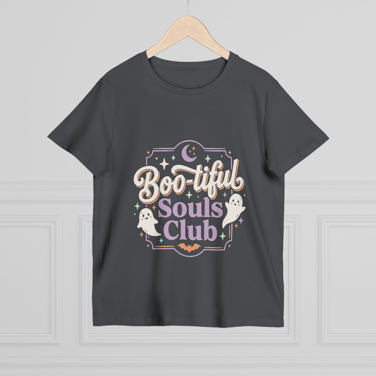 Boo-tiful Souls Club Tee — Women’s Halloween Ghost Graphic T-Shirt