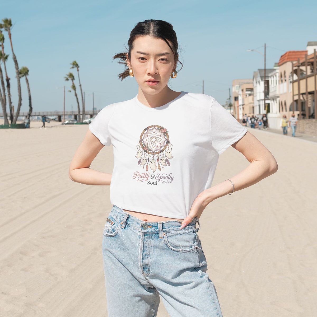 Women's Flowy Cropped Tee
