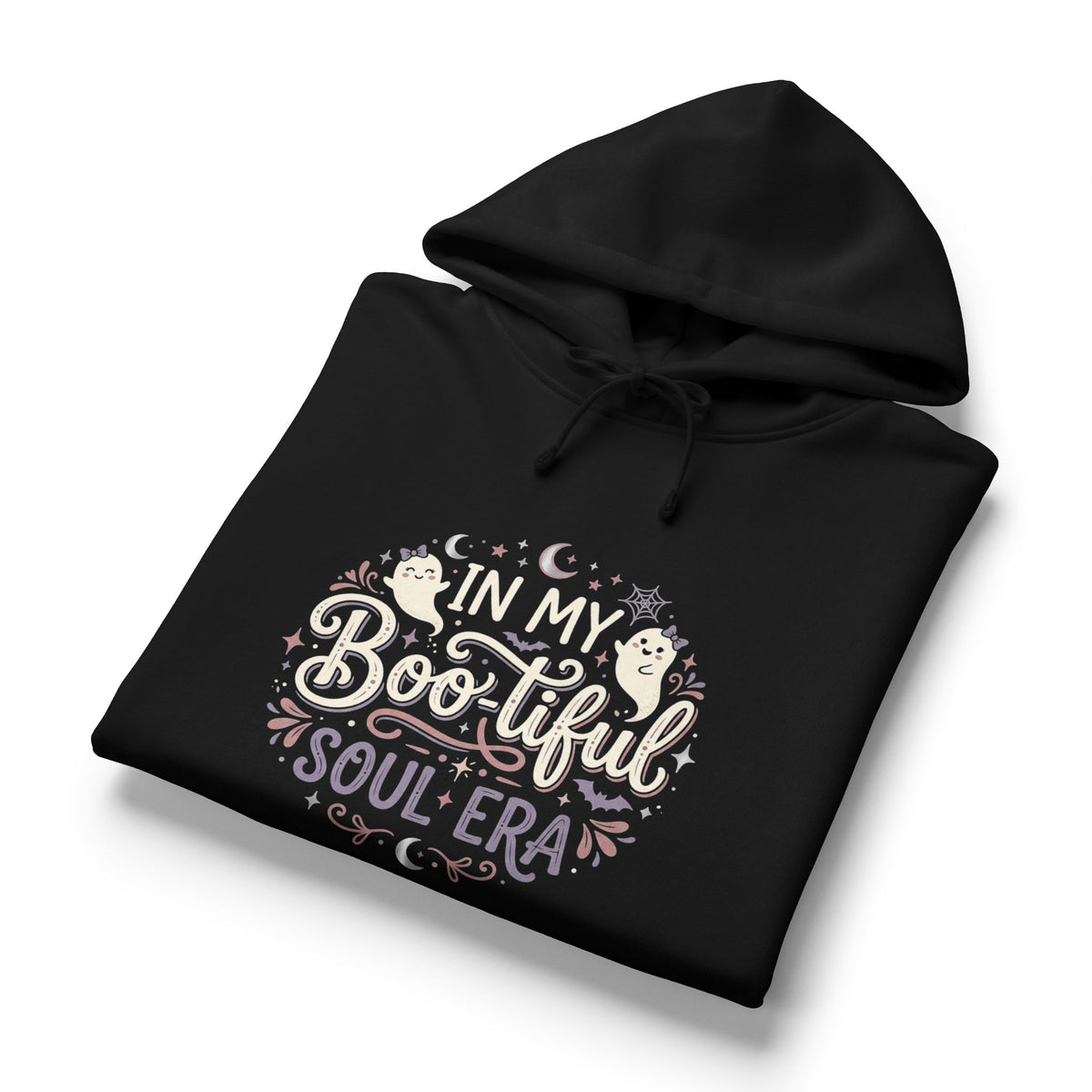 Women's Hoodie — "In My Boo-tiful Soul Era" Halloween Graphic Pullover