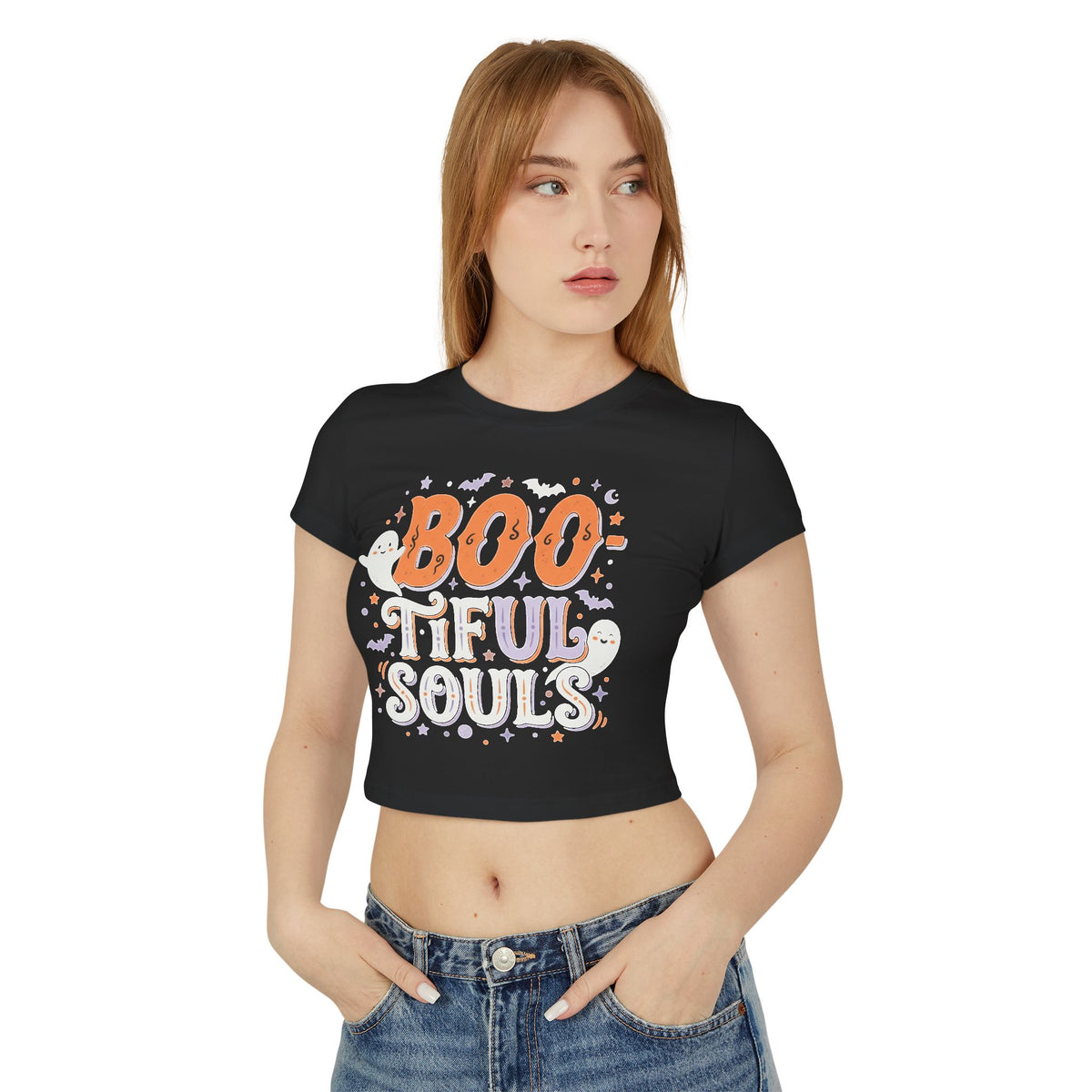 Boo-tiful Souls Tee | Halloween Crop Top