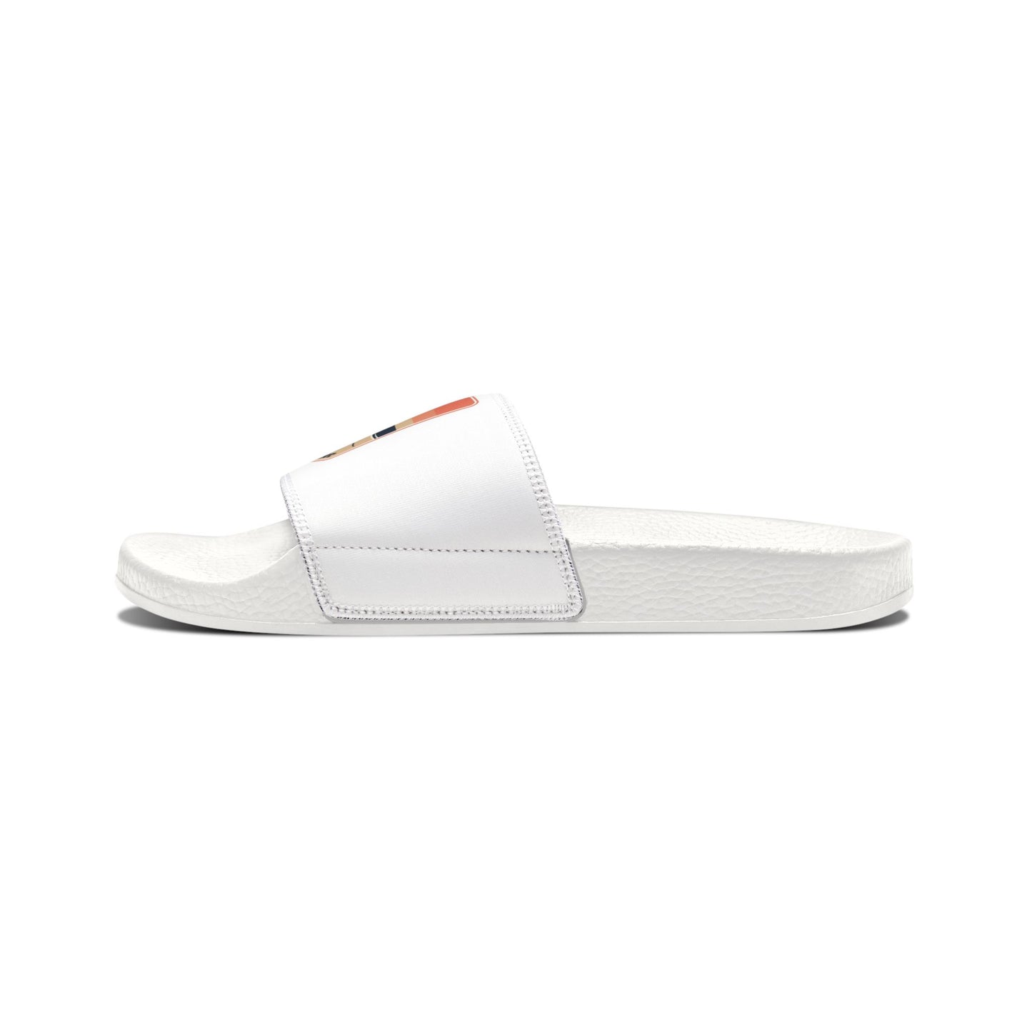 Surf Vibes Women's Slide Sandals — Removable Strap, Retro Surfboard Design