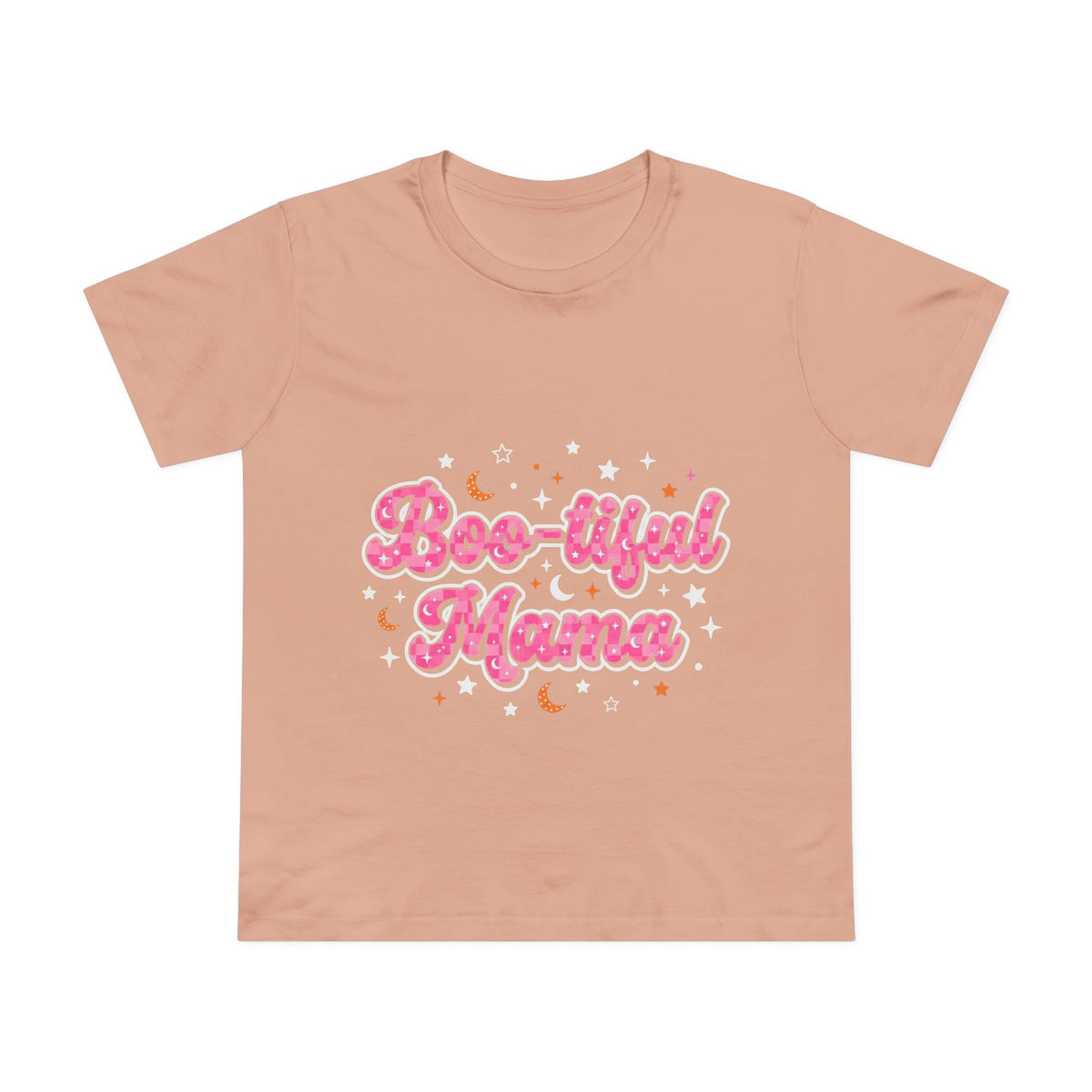 Boo-tiful Mama T-Shirt — Cute Halloween Mom Tee with Pink Script