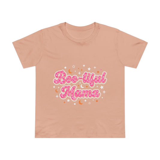 Boo-tiful Mama T-Shirt — Cute Halloween Mom Tee with Pink Script