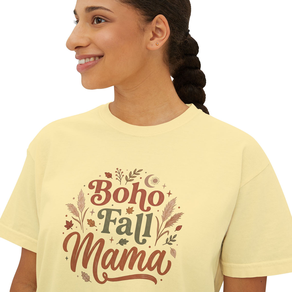 Boho Fall Mama Boxy Tee