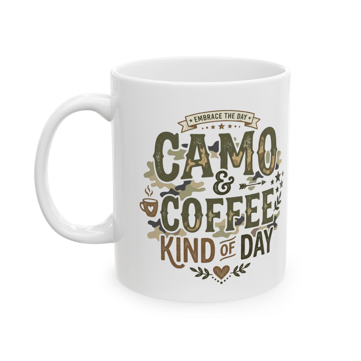 Coffee Mug – "Zero Coffee, No Day" Vintage Badge Ceramic Mug (11oz & 15oz)