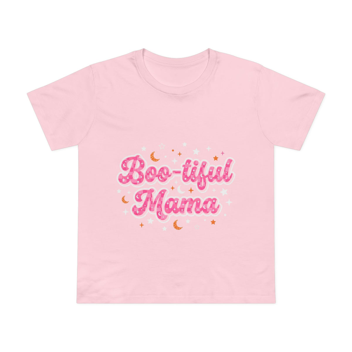 Boo-tiful Mama T-Shirt — Cute Halloween Mom Tee with Pink Script