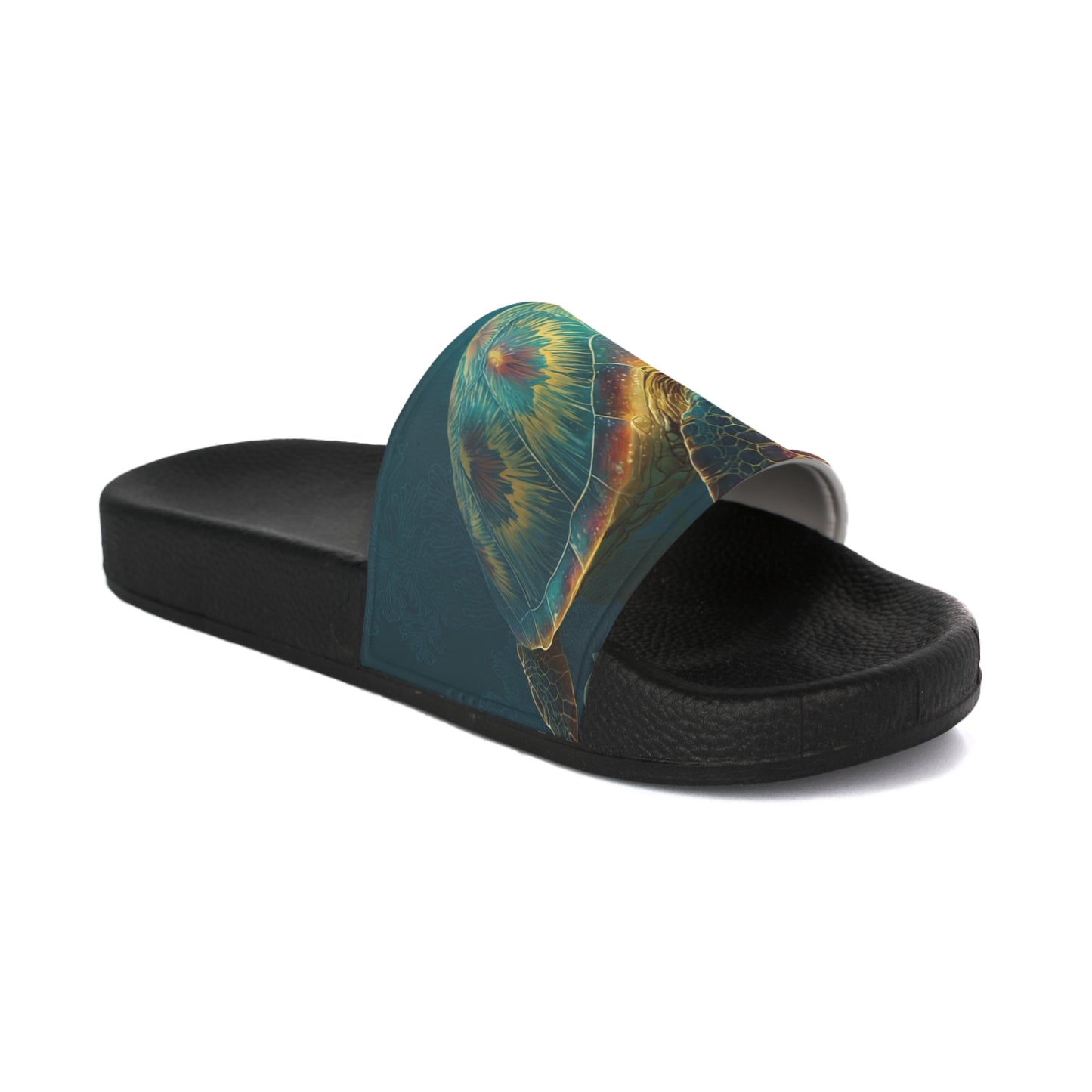 Abstract Jellyfish Slide Sandals – Ocean-Inspired Women's Beach Slides