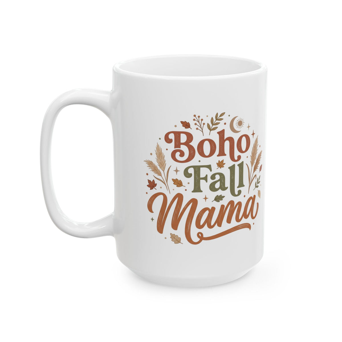 Mama Autumn Mug – Cozy Fall Ceramic Coffee Cup (11oz & 15oz)