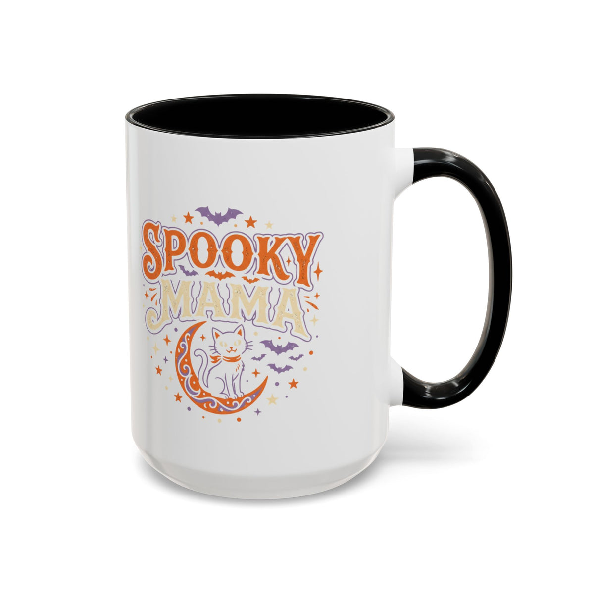 Spooky Mama Cat mug | Accent Coffee Mug