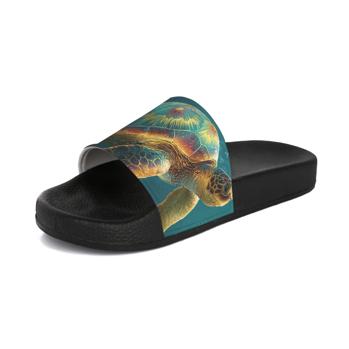 Abstract Jellyfish Slide Sandals – Ocean-Inspired Women's Beach Slides