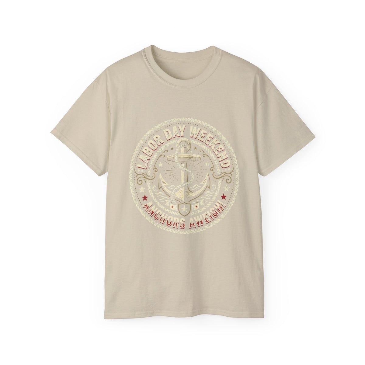 Labor Day Weekend Anchor Tee — Nantucket & New England Nautical Shirt