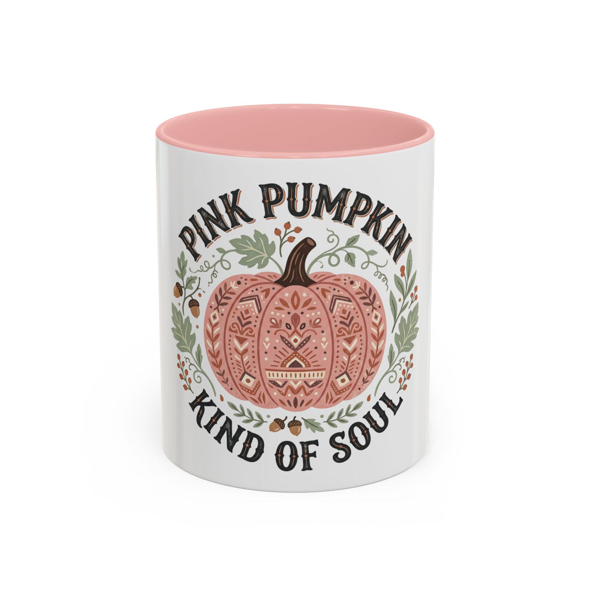 Pink Pumpkin Coffee Mug — "Pink Pumpkin Kind of Soul" Accent Mug