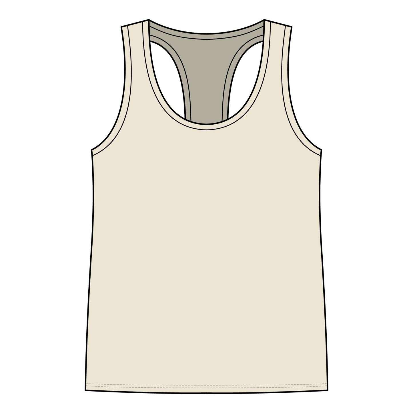Boho Surf Jeep Racerback Tank — Vintage Beach Adventure Women's Tank Top