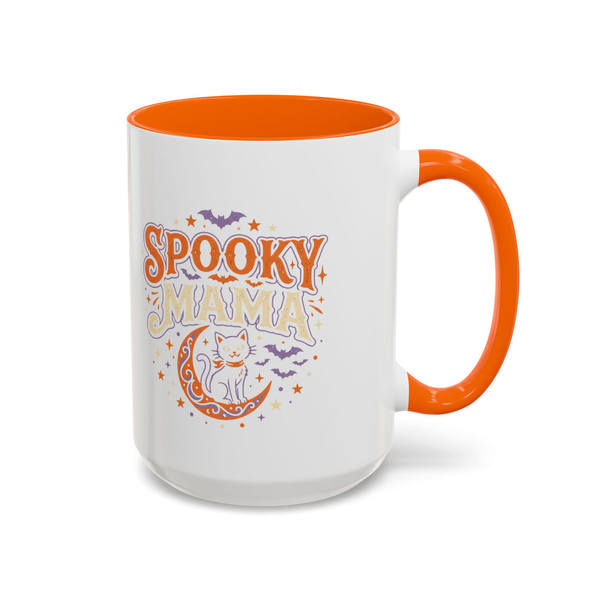 Spooky Mama Cat mug | Accent Coffee Mug