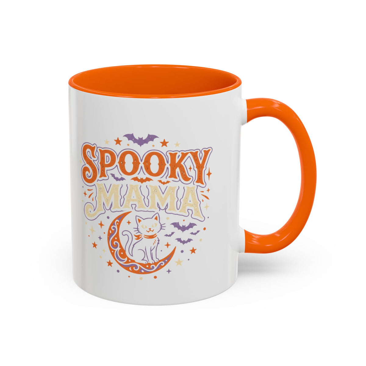 Spooky Mama Cat mug | Accent Coffee Mug