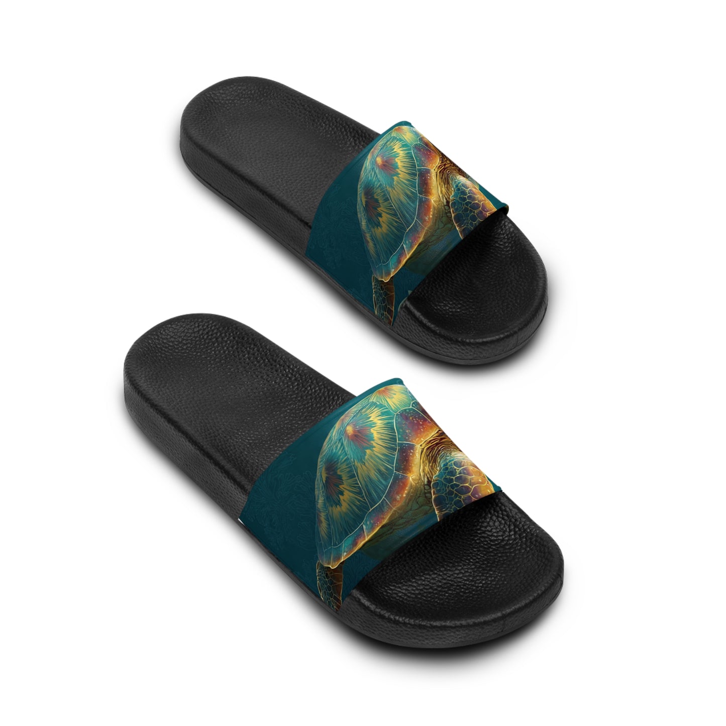 Abstract Jellyfish Slide Sandals – Ocean-Inspired Women's Beach Slides