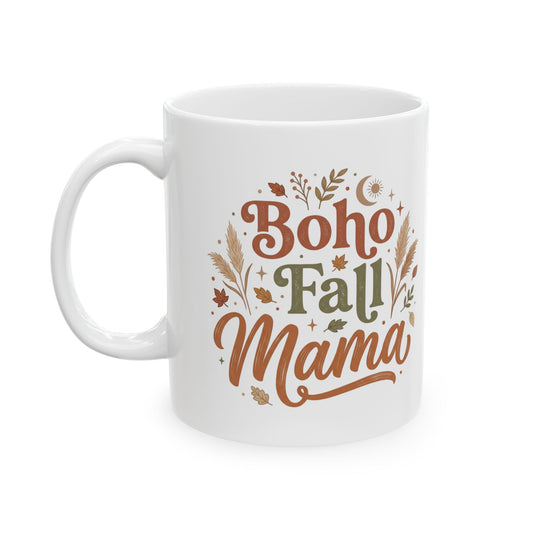 Mama Autumn Mug – Cozy Fall Ceramic Coffee Cup (11oz & 15oz)