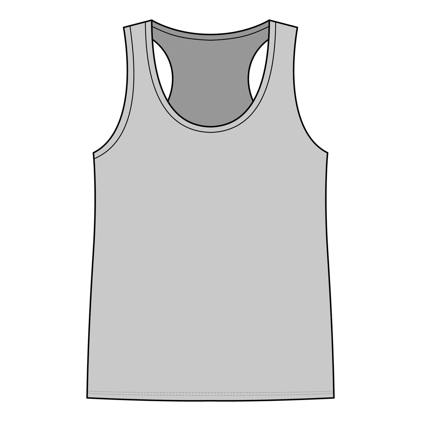 Lake Life Racerback Tank — 'Lake Life: glamping & good vibes' Graphic Women's Tank Top