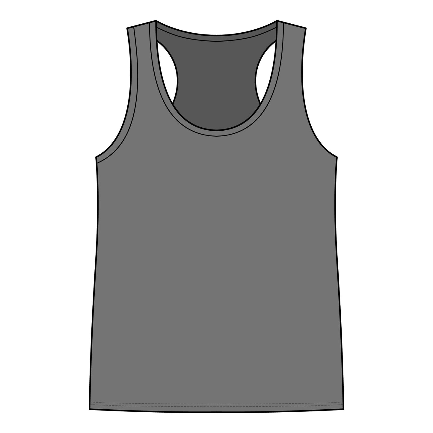 Lake Life Racerback Tank — 'Lake Life: glamping & good vibes' Graphic Women's Tank Top