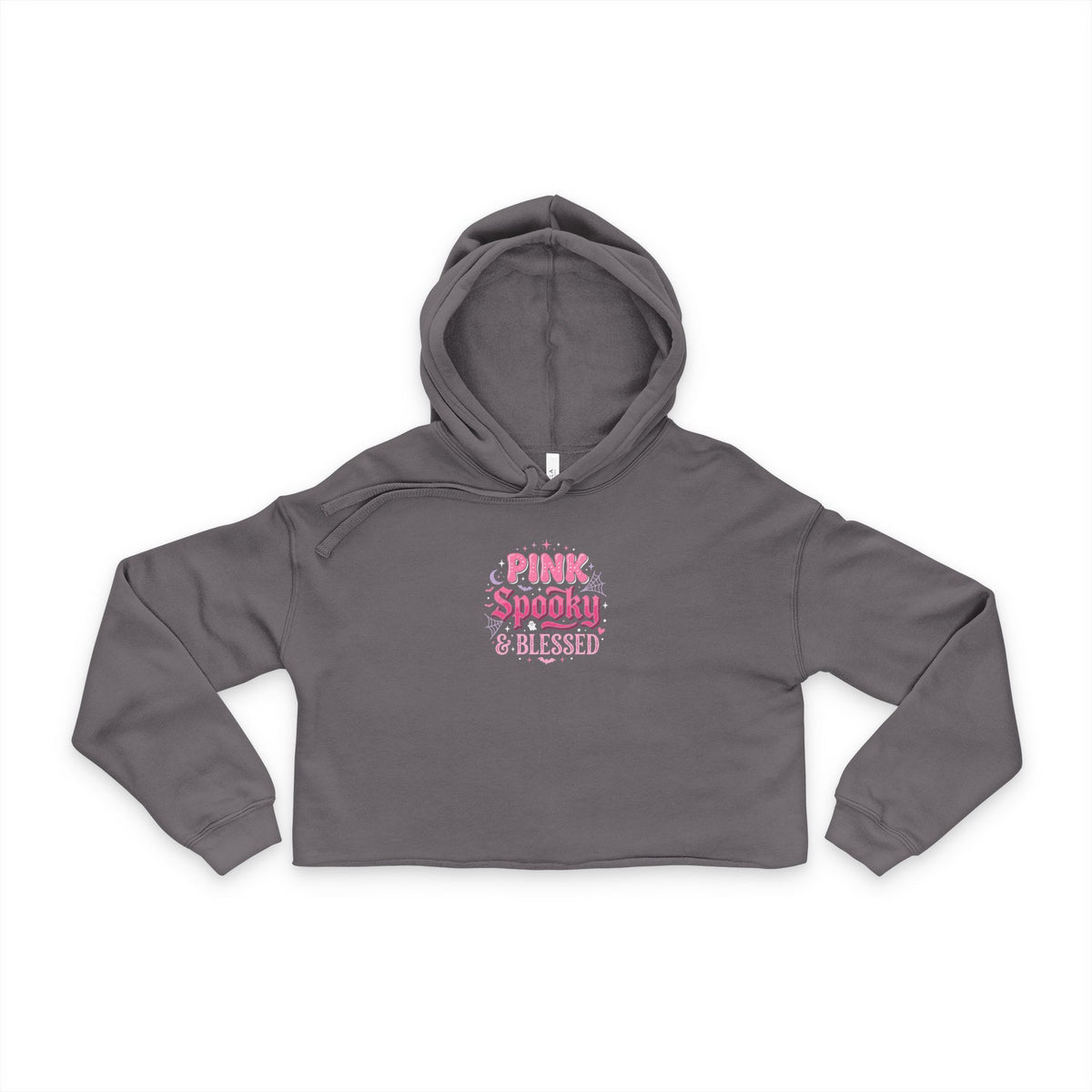 Pink, Spooky & Blessed Cropped Hoodie
