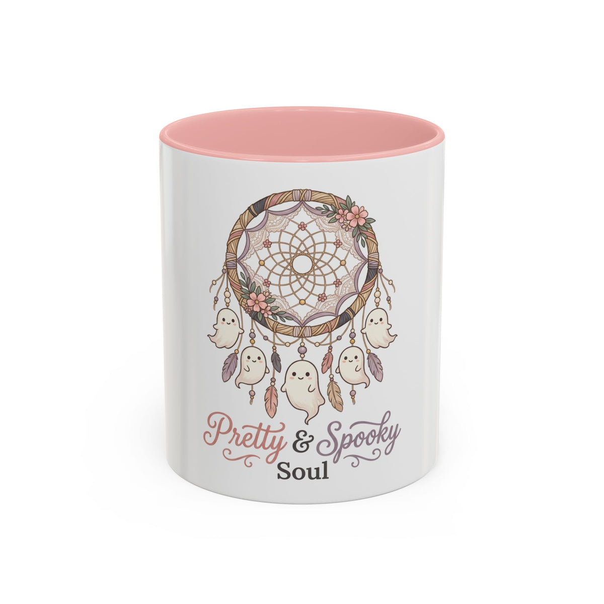Pretty & Spooky Soul mug | Dreamcatcher with ghost charms