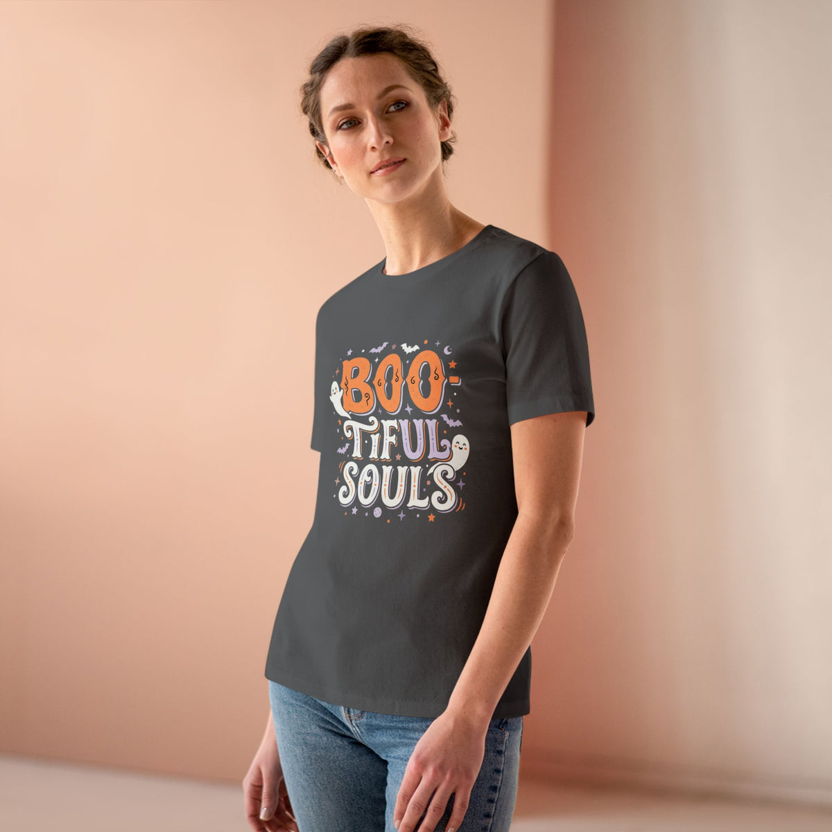 BOOtiful Souls T-Shirt | Halloween ghost typography tee