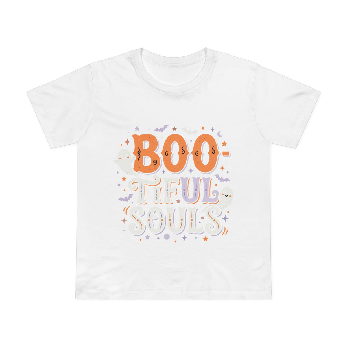 Boo-tiful Souls T-Shirt | Halloween ghost lettering, bats