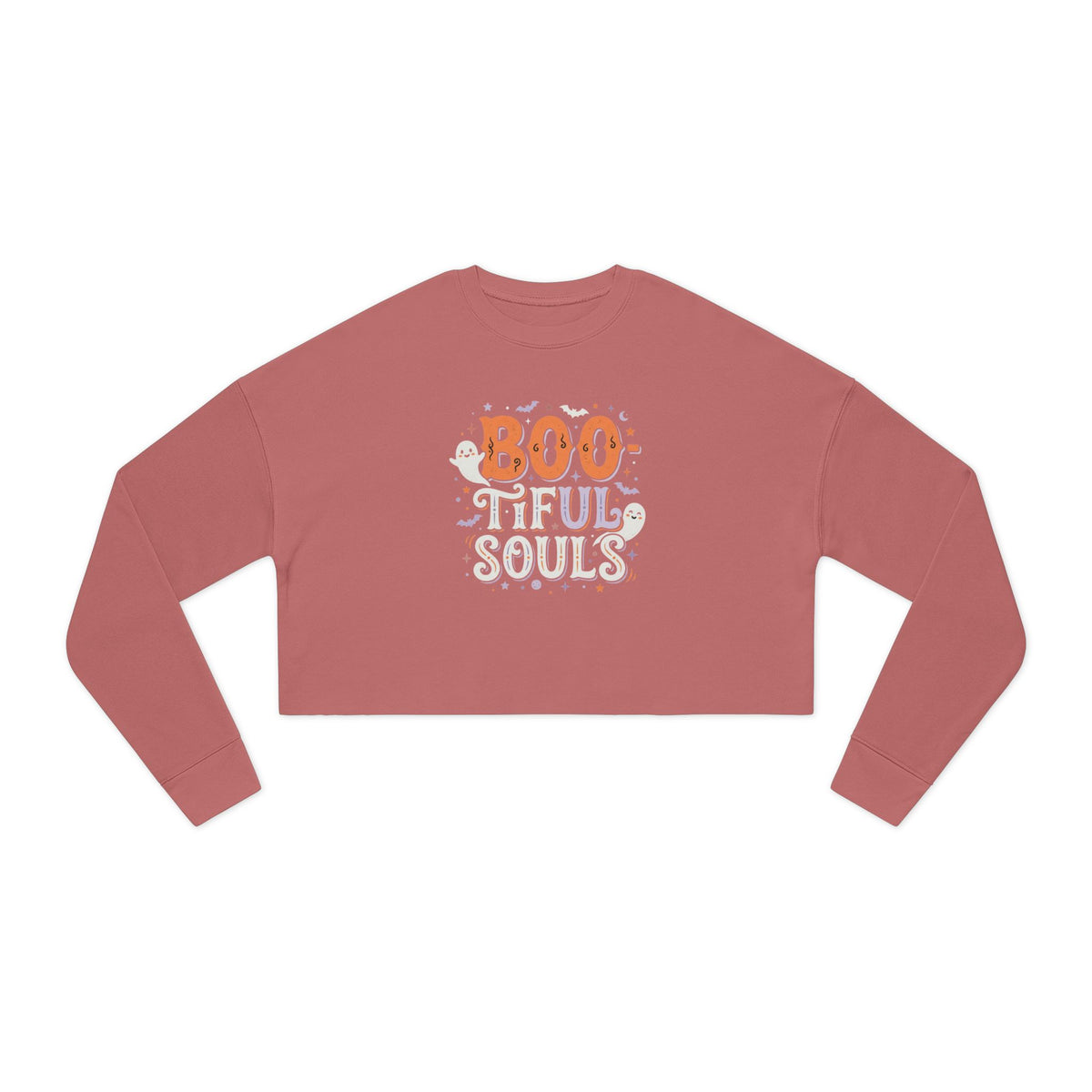 Boo tiful Souls Sweatshirt | Cropped Halloween Pullover