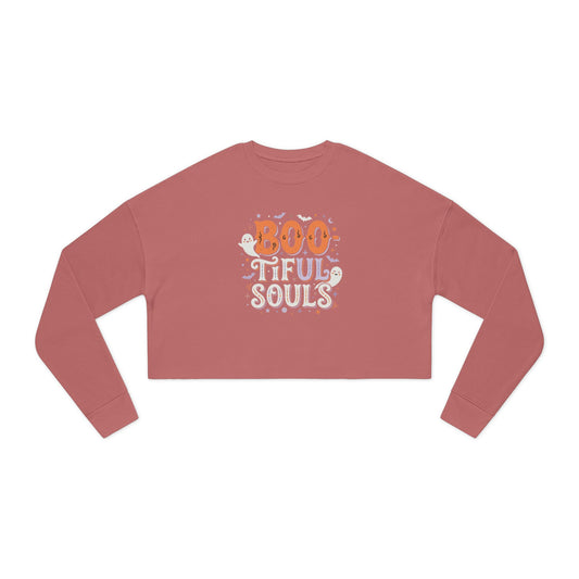 Boo tiful Souls Sweatshirt | Cropped Halloween Pullover