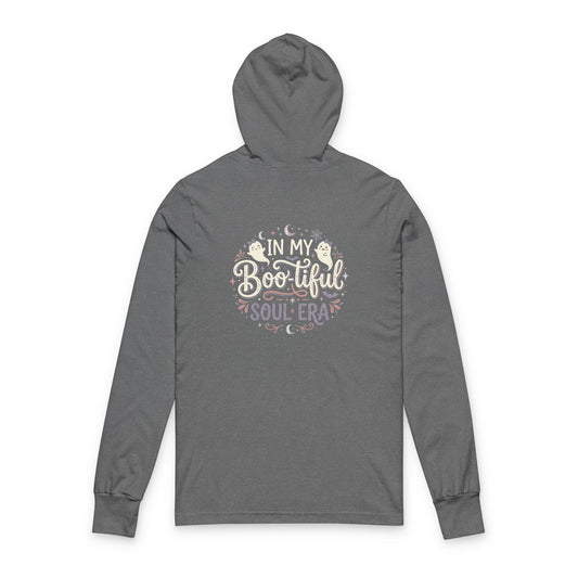 Hooded Long Sleeve Tee — “In My Boo-tiful Soul Era” Halloween Graphic