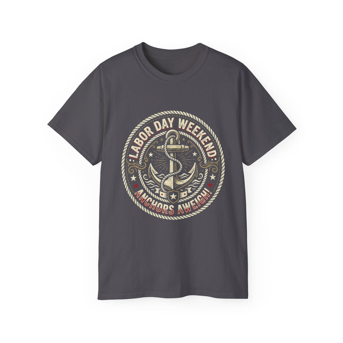 Labor Day Weekend Anchor Tee — Nantucket & New England Nautical Shirt
