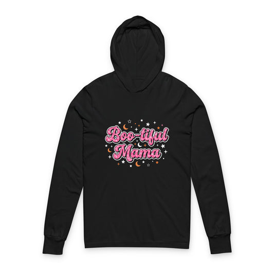 Boo-tiful Mama Hooded Long Sleeve Tee