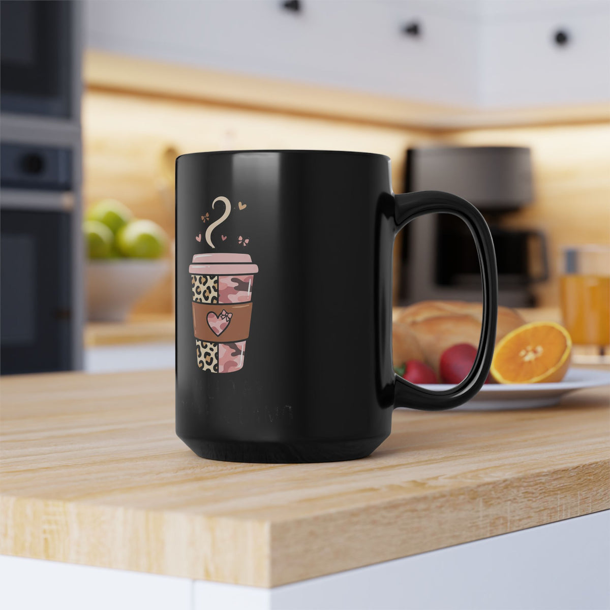 Leopard Pink Coffee Cup Mug – Cute Travel Cup Design, ‘Coffee Queen’ Gift