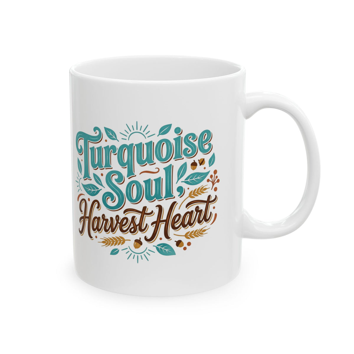 Ceramic Mug – 'Tutti Frutti & Harvest' Colorful Fall Coffee Cup (11oz, 15oz)