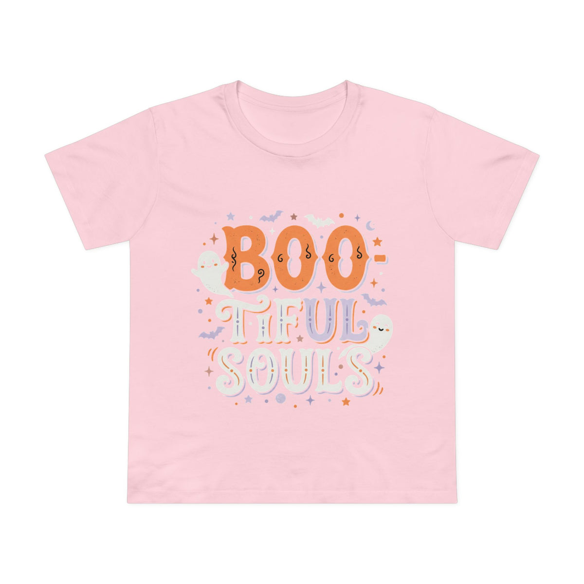 Boo-tiful Souls T-Shirt | Halloween ghost lettering, bats