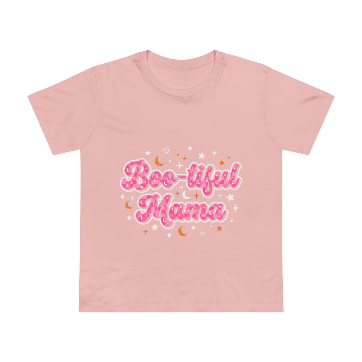 Boo-tiful Mama T-Shirt — Cute Halloween Mom Tee with Pink Script